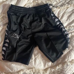 Black kappa shorts